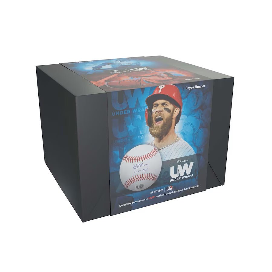 Authentic Fanatics 2024 MLB Under Wraps Signed Mystery Baseball - Collectible Sports Memorabilia for Baseball Fans & Gift Ideas