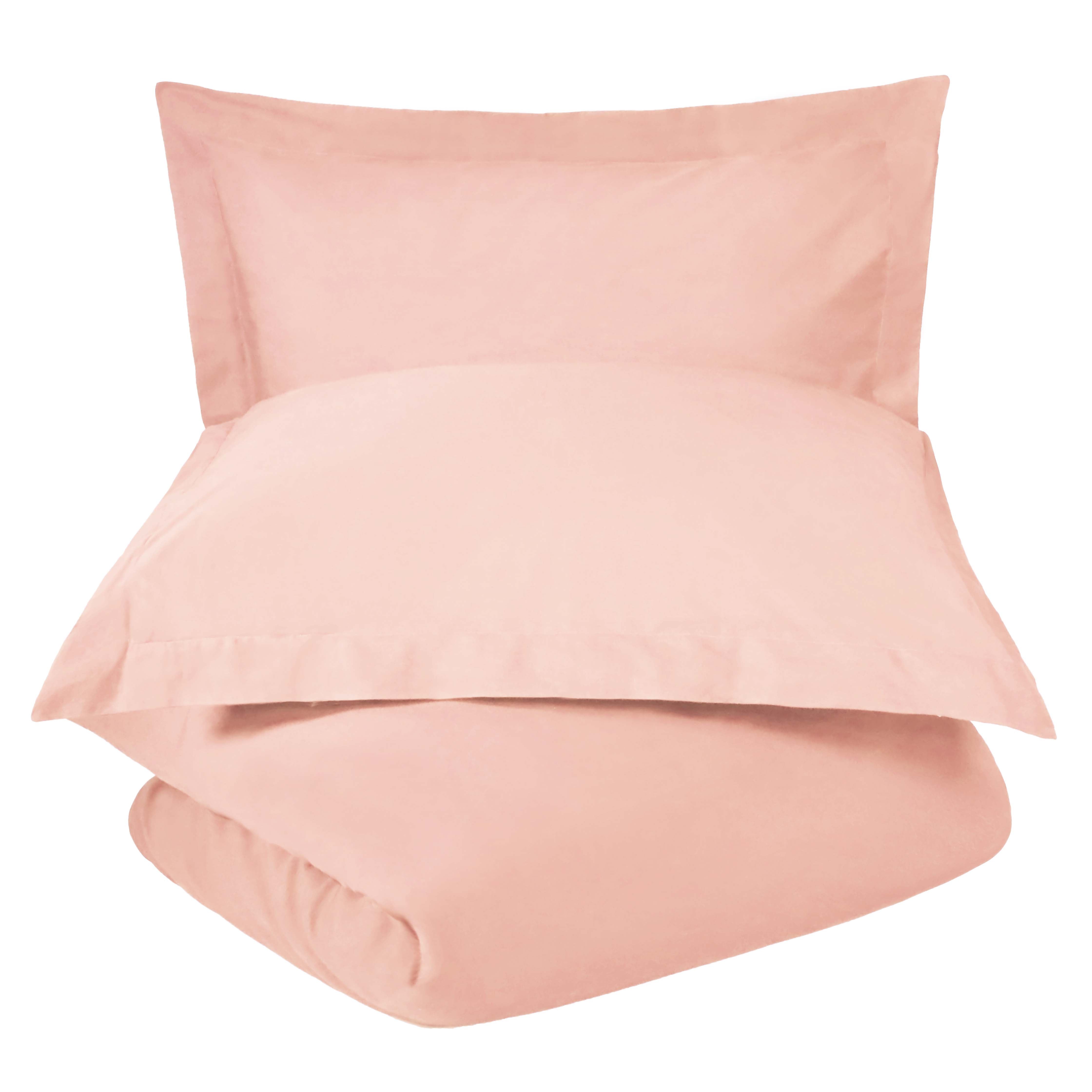 300 Thread Count Cotton Percale Solid Duvet Cover Set - Queen Size, Breathable & Soft Bedding Set for All Seasons - Perfect for Master Bedroom, Guest Room & Hotel Use