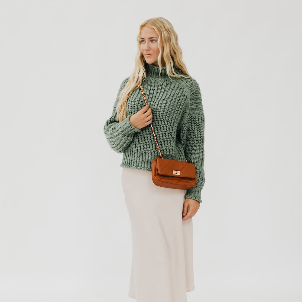 Queenie Quilted Crossbody Bag for Women - Stylish Leather Shoulder Purse with Adjustable Strap, Perfect for Travel, Shopping & Everyday Use