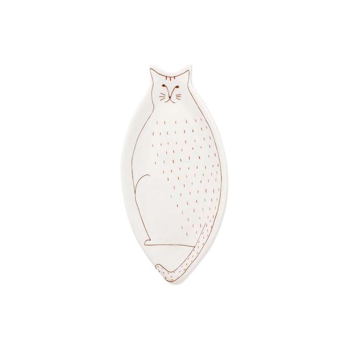 Harekutani Porcelain Cat Plate - Elegant Japanese Ceramic Dish for Tea, Desserts & Home Decor - Perfect for Gift Giving, Afternoon Tea & Kawaii Aesthetic Table Setting