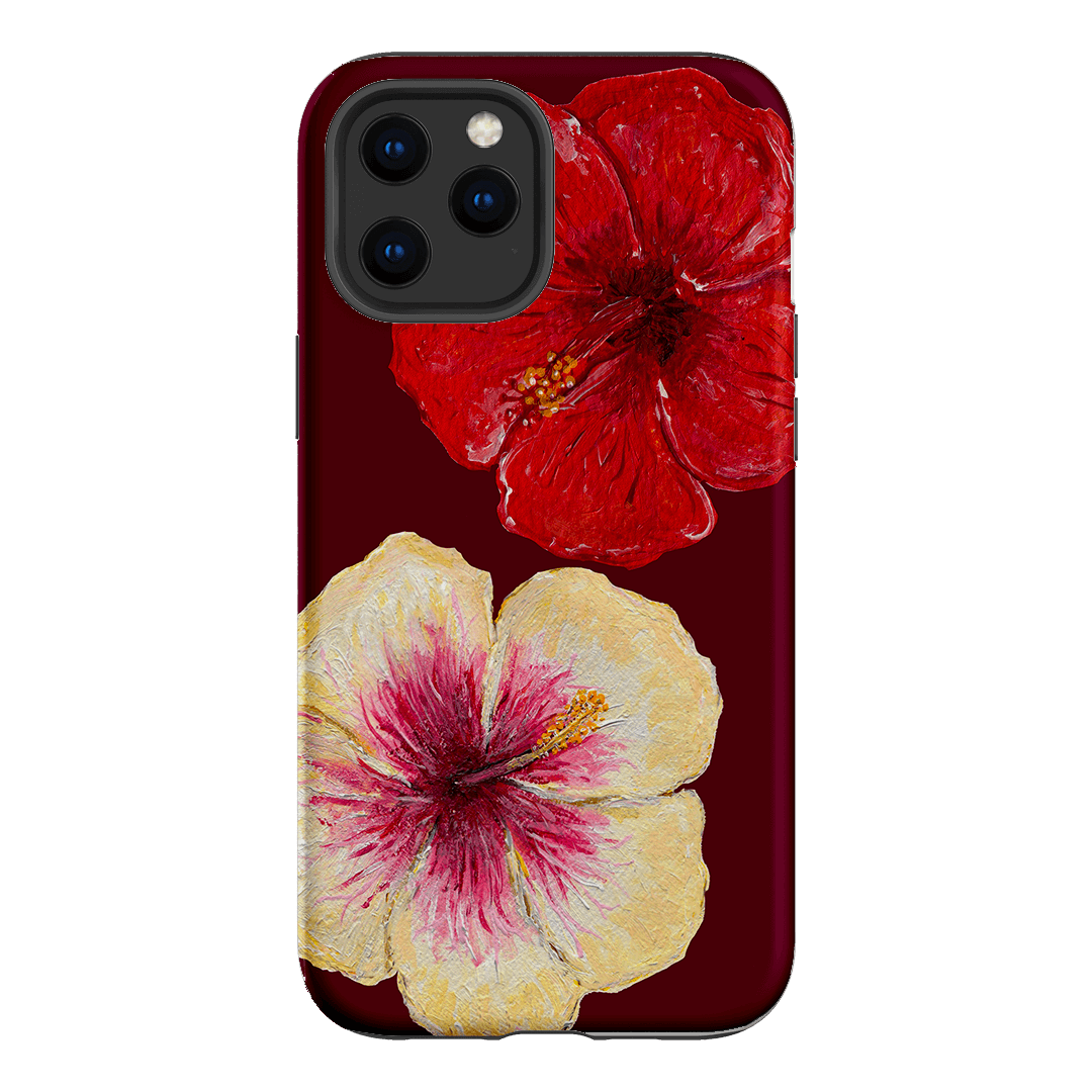 Premium Hibiscus Flower Phone Case - Durable Protective Cover for iPhone & Samsung - Tropical Floral Design for Beach, Vacation & Summer Style
