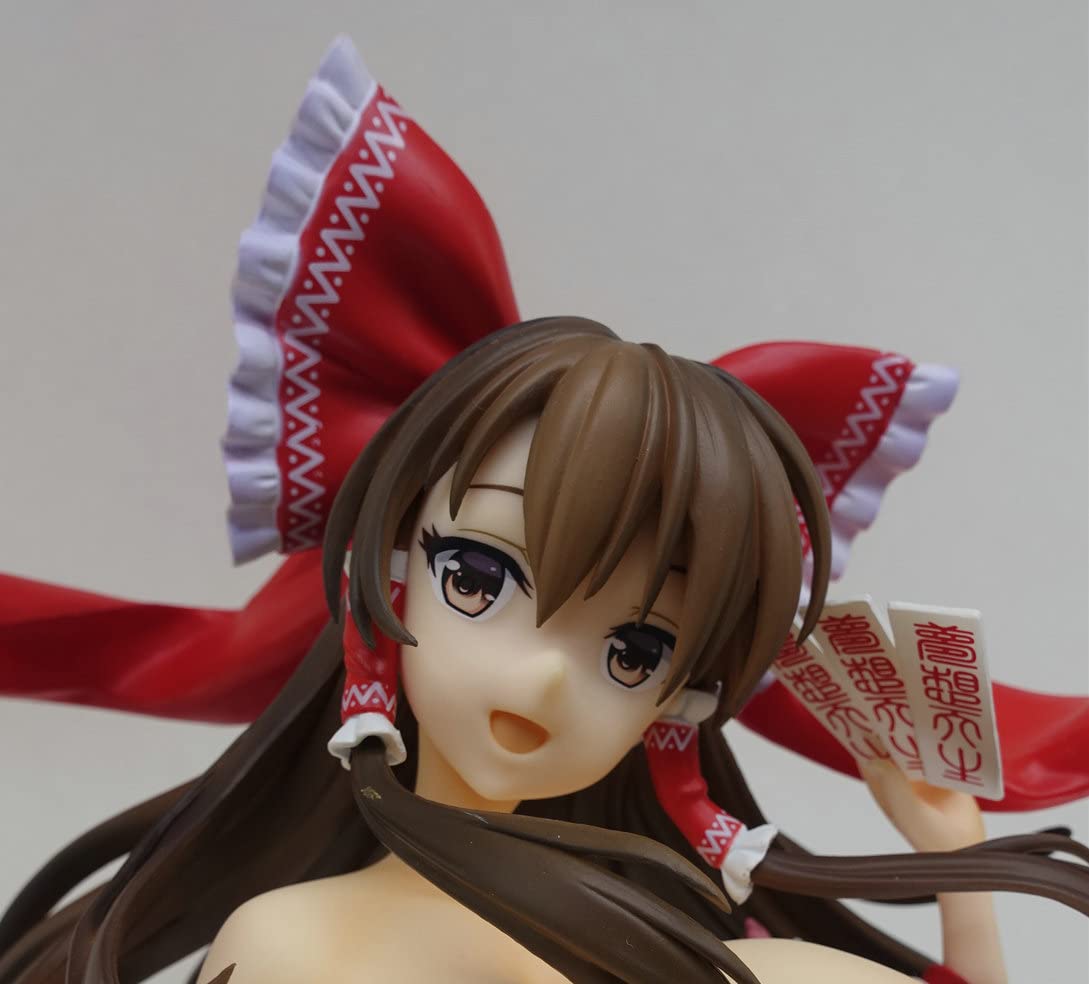 HIMODELGK Touhou Project Hakurei Reimu 1/4 Scale Anime Figure - Sexy Resin Statue with Normal Breasts | Collectible Japanese Anime Character Model for Display & Gift