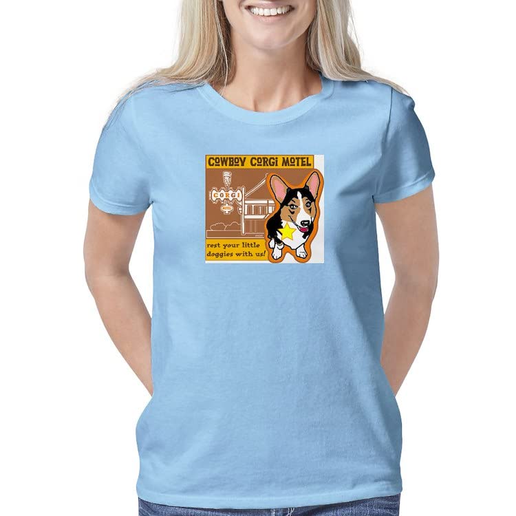Cowboy Corgi Women's Classic T-Shirt - Funny Dog Lovers Graphic Tee for Casual Wear & Western Theme Parties