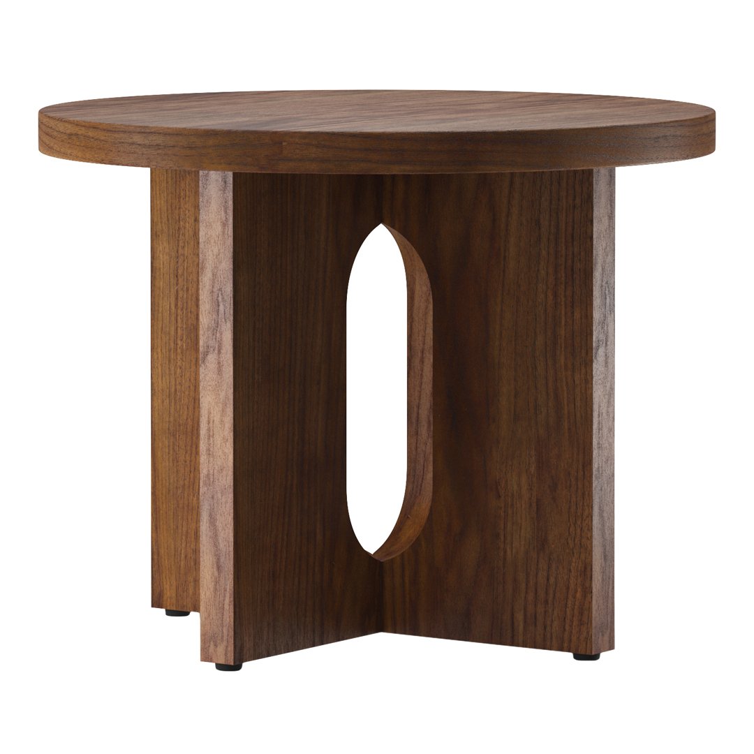 Modern Androgyne Side Table - Minimalist Nightstand, End Table for Living Room, Bedroom, or Office - Stylish Small Accent Table with Sturdy Metal Frame