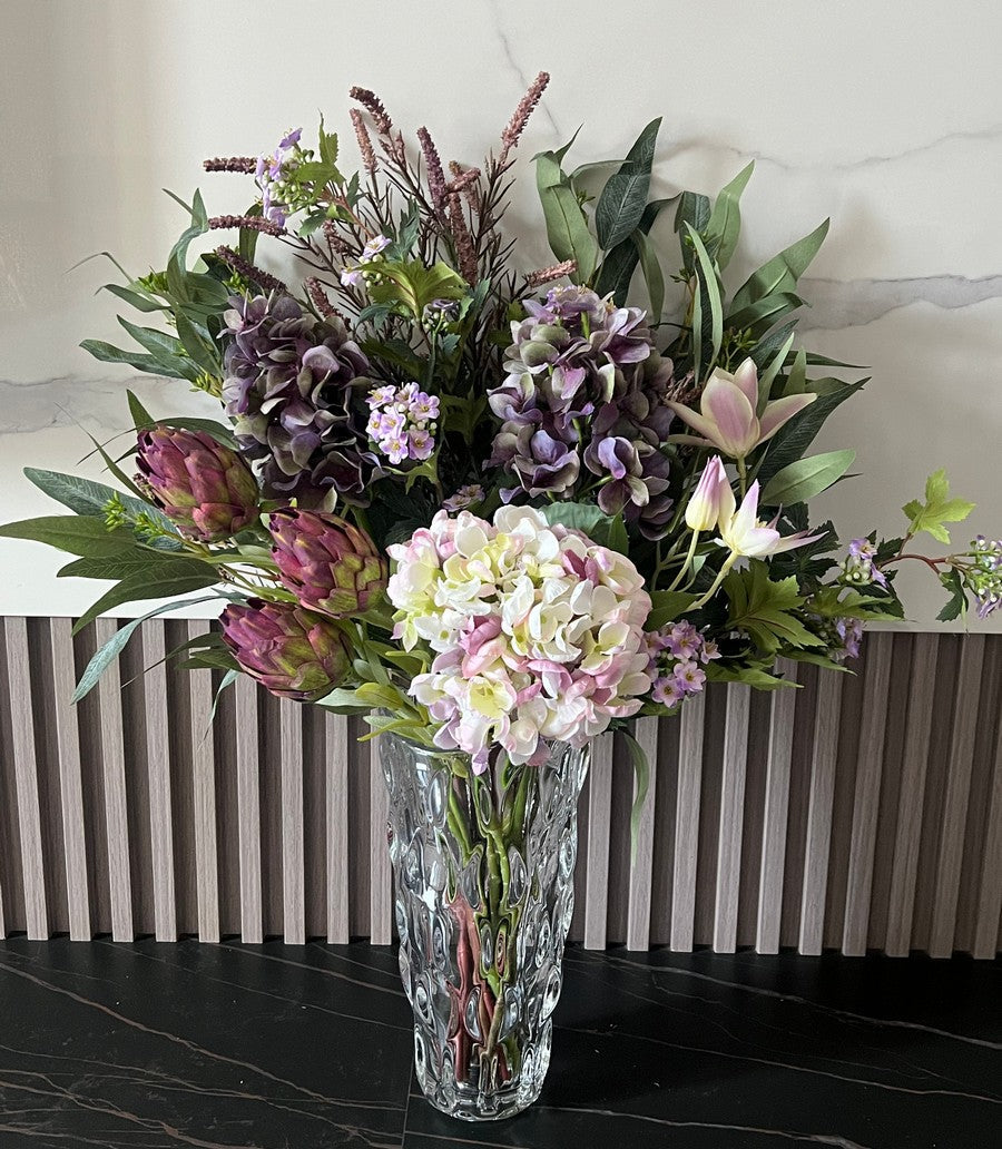 Stunning Artificial Flower Arrangement for Home Decor - Large Silk Floral Centerpiece for Dining Table, Living Room, Wedding | Modern Faux Flowers for Interior Design