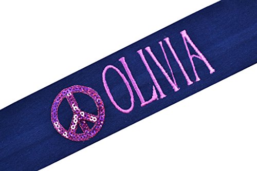 Navy Blue Band With Hot Pink Thread