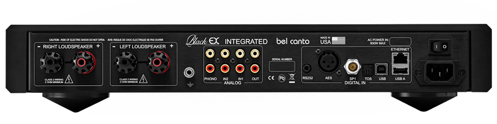 Bel Canto Black EX Integrated Amplifier - High-End Audio System for Home Theater & Music Listening | Perfect for Audiophiles & Hi-Fi Enthusiasts