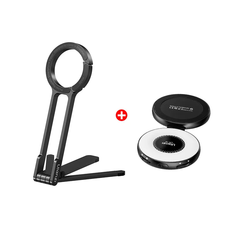 Ulanzi MA30 Clip-On Phone Tripod Stand - Adjustable Mount for Smartphones, Vlogging, Photography & Live Streaming | Perfect for Travel, Hiking & Outdoor Adventures