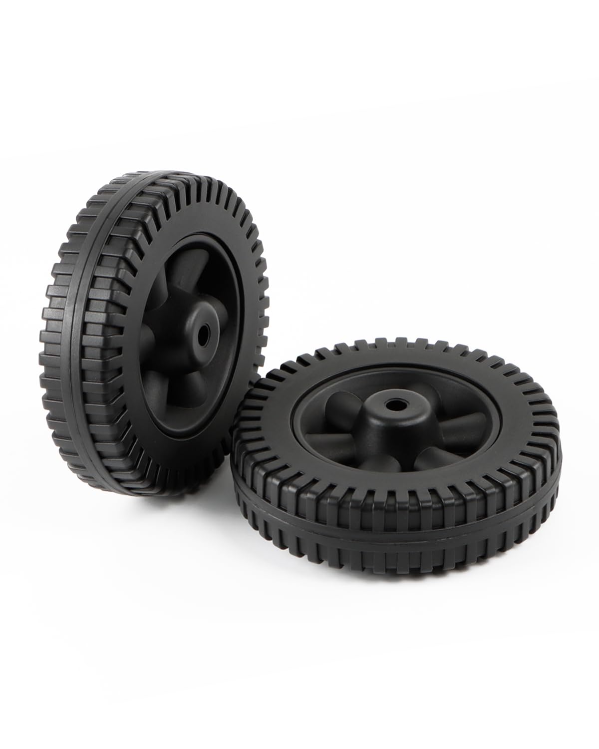 G206-0025-W1 6 Inch BBQ Grill Wheels Replacement Parts Kit (2PCS) - Compatible with Charbroil Models 463377319, 463620415, 463720114, 463720113, 463611212, Thermos 461630509, 461670719, 461771119 - Perfect for Outdoor Grilling & BBQ Maintenance