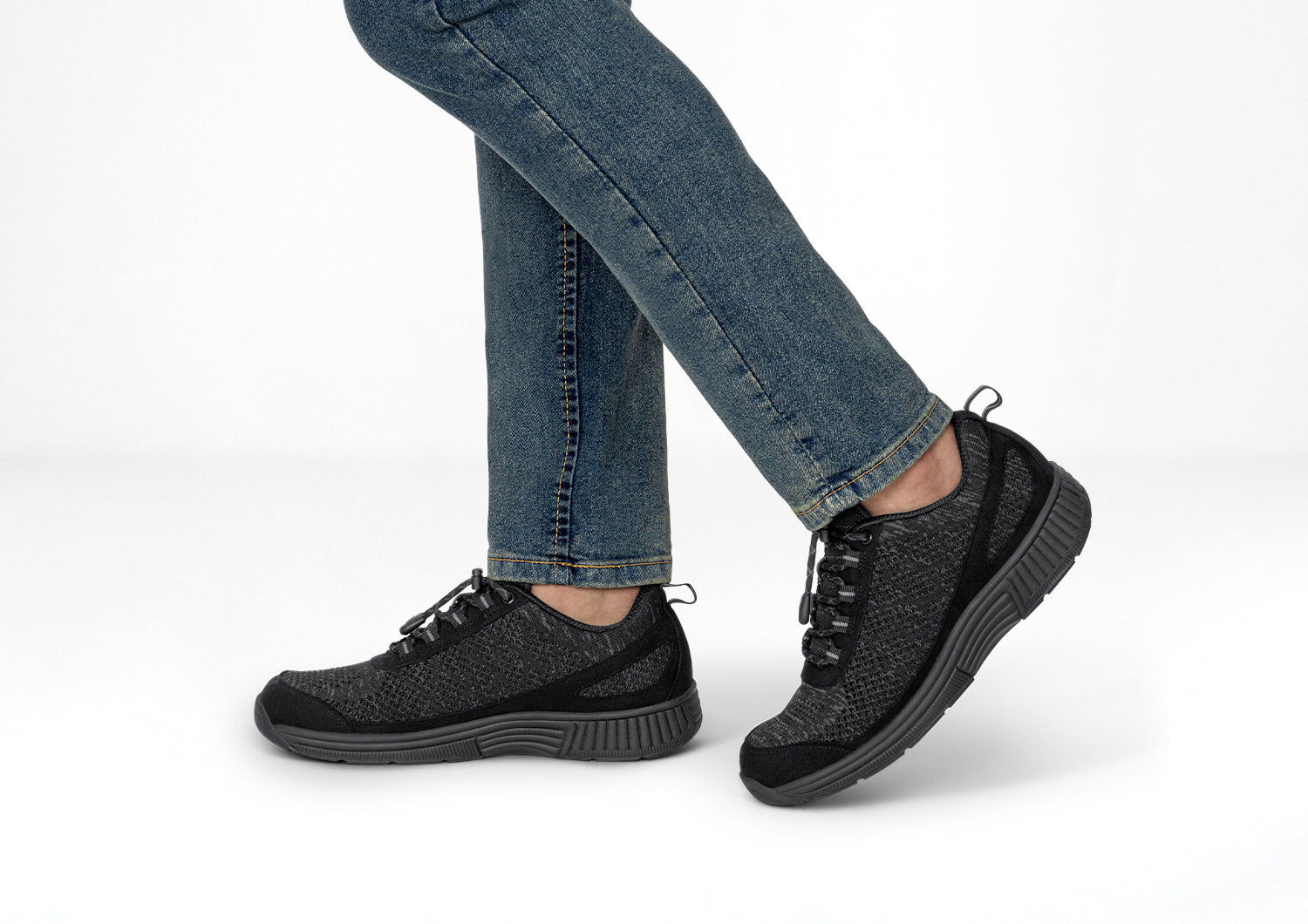 Lava No Tie Black Slip-On Shoes for Men - Comfortable & Stylish Casual Loafers for Work, Travel, and Everyday Wear