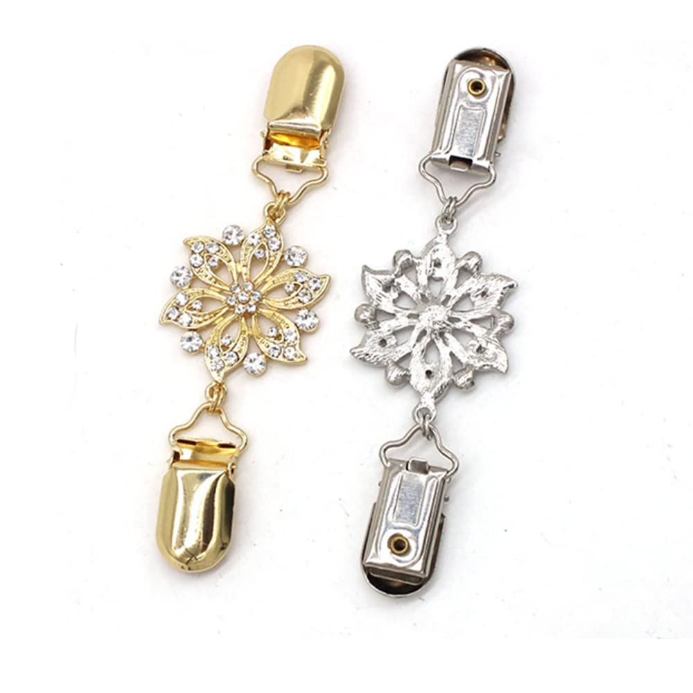Antique Shawl Clips for Women - 2pcs Cardigan & Sweater Clips for Fashion Accessories