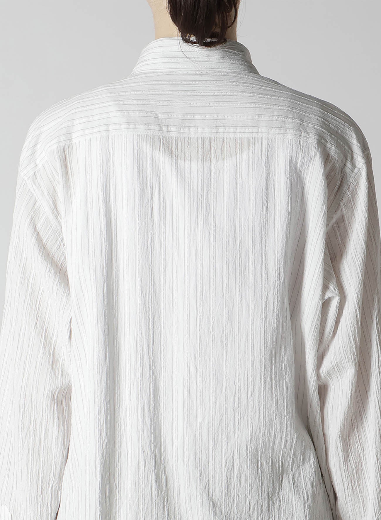 Stylish Cotton Voile Untrimmed Frill Stripe Blouse for Women - Perfect for Casual Outings, Office Wear & Summer Fashion
