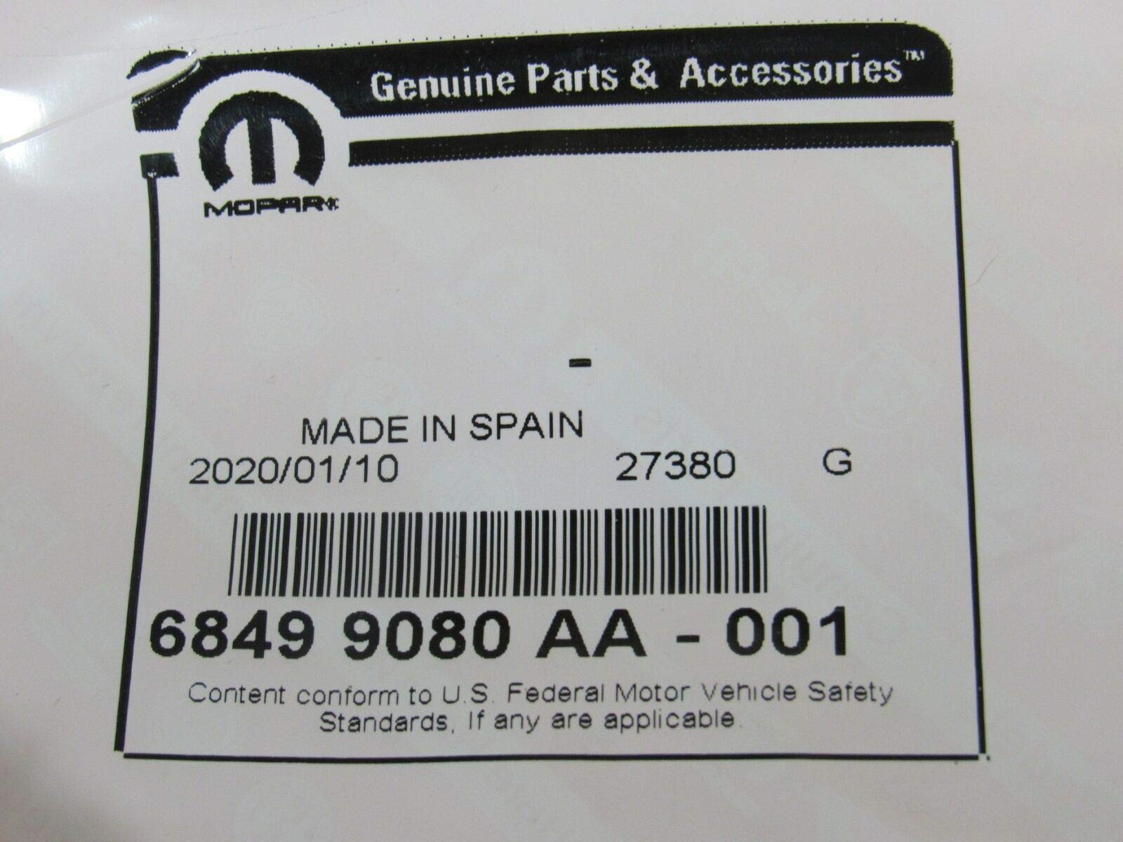 Mopar 68499080AA Hellcat Name Plate - Genuine OEM Replacement for Dodge Challenger & Charger - Perfect for Customization & Car Enthusiasts