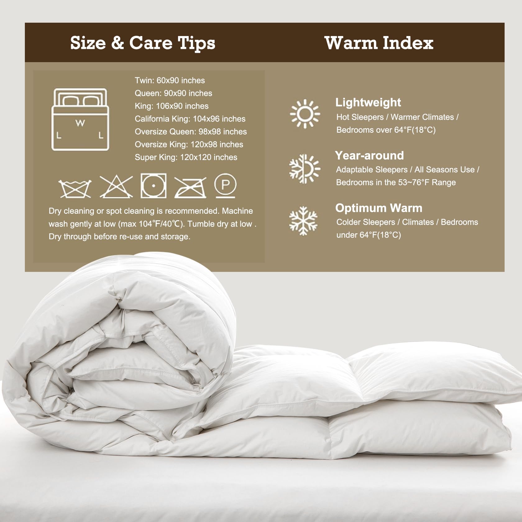 Premium Queen Size Feather Down Comforter - All Seasons Fluffy Duvet Insert with High Fill Power | Ultra-Soft Blend Cover | 90x90 Inches White | Perfect for Cozy Bedroom, Guest Room & Luxury Hotel Style Comfort