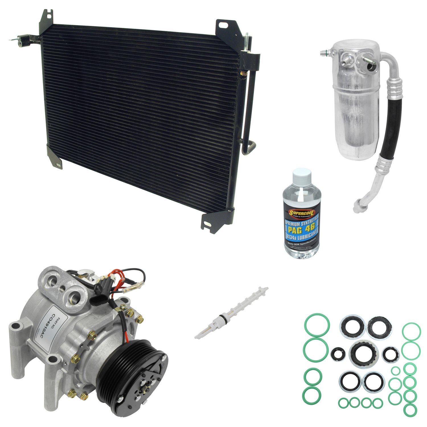 UAC KT 4411A A/C Compressor and Component Kit - Replacement for Car Air Conditioning System - Perfect for AC Repair & Maintenance in Hot Climates