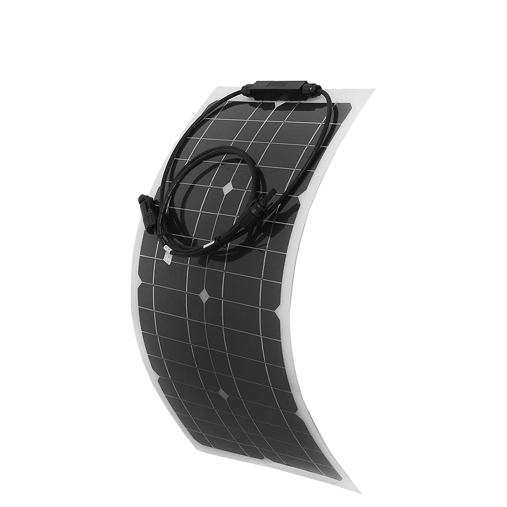 300W 12V Monocrystalline Solar Panel Kit with 30A/60A Charge Controller - Portable Flexible Solar Charger for RV, Boat, Yacht, Camping & Off-Grid Power (1 Panel) | Ideal for Road Trips, Marine Use & Outdoor Adventures