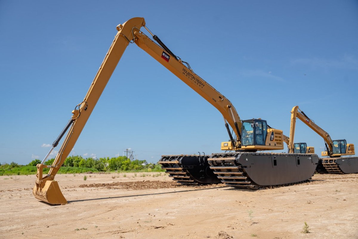 2019 Caterpillar Long Reach Pontoon Excavator - 3505 Hours | Heavy Duty Marine Construction Equipment for Dredging, Piling & Waterfront Projects