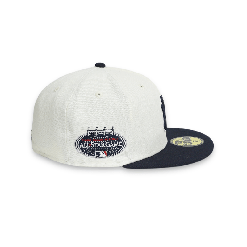 New York Yankees 2008 All-Star Game White 59FIFTY Fitted Hat for Men - Official MLB Baseball Cap for Sports Fans & Streetwear Fashion