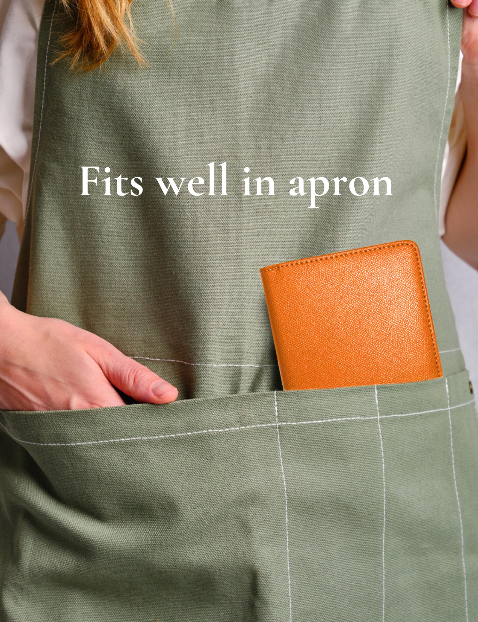 **Mymazn Server Book with Zipper & Magnetic Pocket - Cute Waitress Check Booklet for Waiters & Waitresses - Guest Check Organizer with High-Capacity Pockets - Perfect for Restaurants, Cafes & Hospitality Staff (Orange)**    **Usage Scenarios:** Ideal for servers, bartenders, and hospitality professionals to efficiently manage orders, tips, and receipts in busy restaurants, bars, and cafes.
