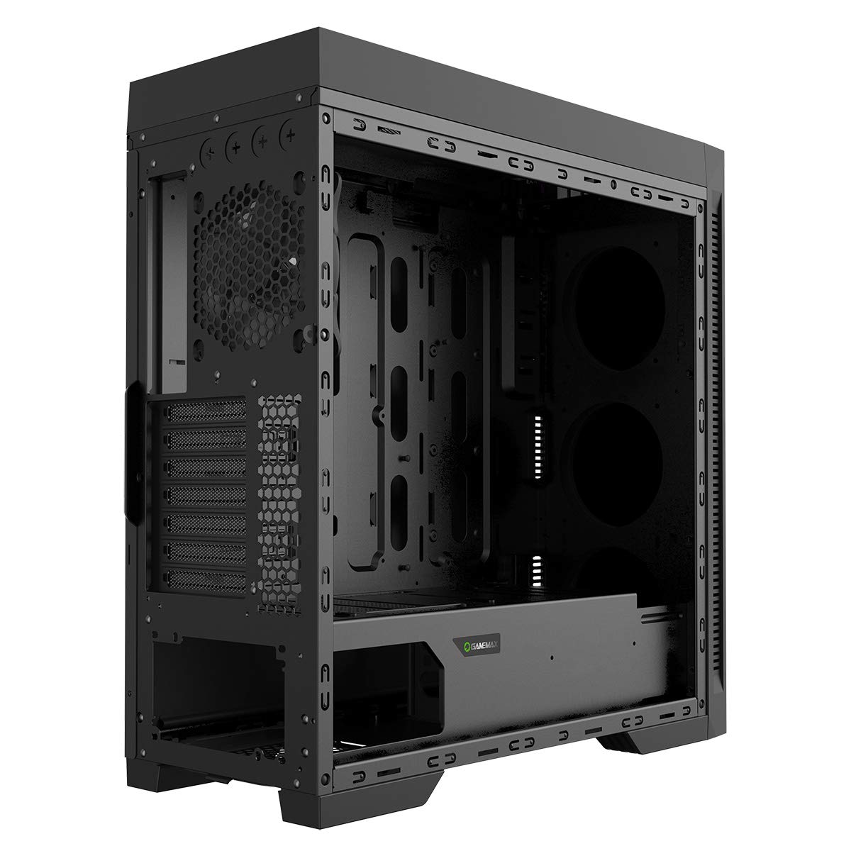 GameMax Abyss ARGB E-ATX Mid Tower PC Gaming Case - High Airflow Tempered Glass Design, RGB Lighting | Perfect for Gaming Rigs & Streaming Setups