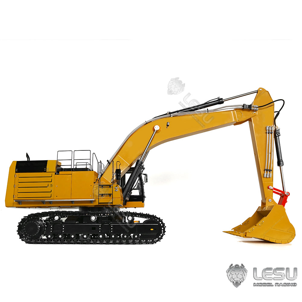 LESU 1/14 Scale Hydraulic RC Excavator 374F - Fully Assembled & Painted Radio Controlled Digger with Metal Protective Fences & Hydraulic Quick Coupler Bucket - Perfect for Construction Enthusiasts, Collectors, and RC Hobbyists