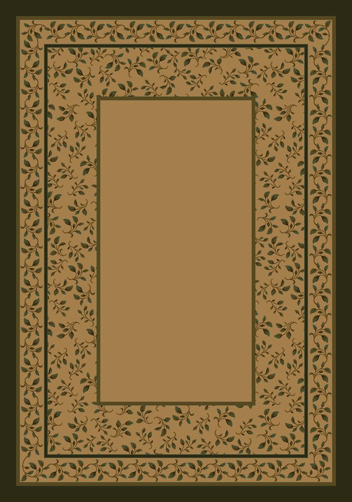 Leander Maize Round Area Rug 7'7