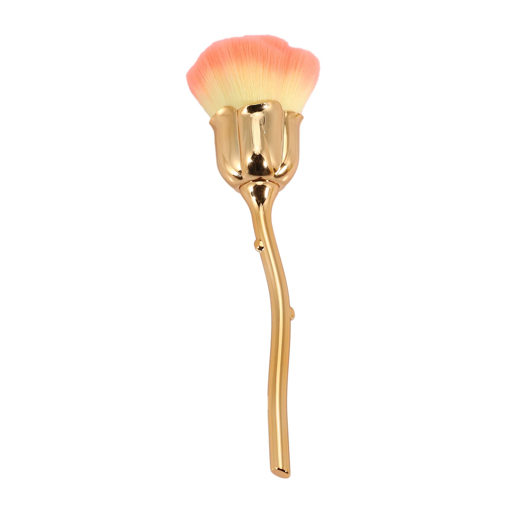 Gaetooely Nail Dust Brush - Pink Rose Gold Nail Art Cleaning Brush for Acrylic & Gel Polish Removal, Blush Powder Brush - Perfect for Salon & Home Manicure