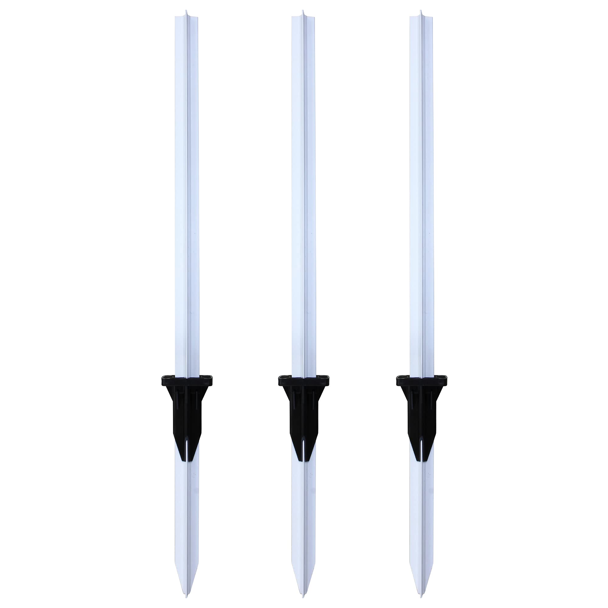 Premium SMP Fairway Markers - Set of 3 White Golf Course Accessories for Enhanced Visibility | Perfect for Golf Tournaments, Driving Ranges & Course Maintenance