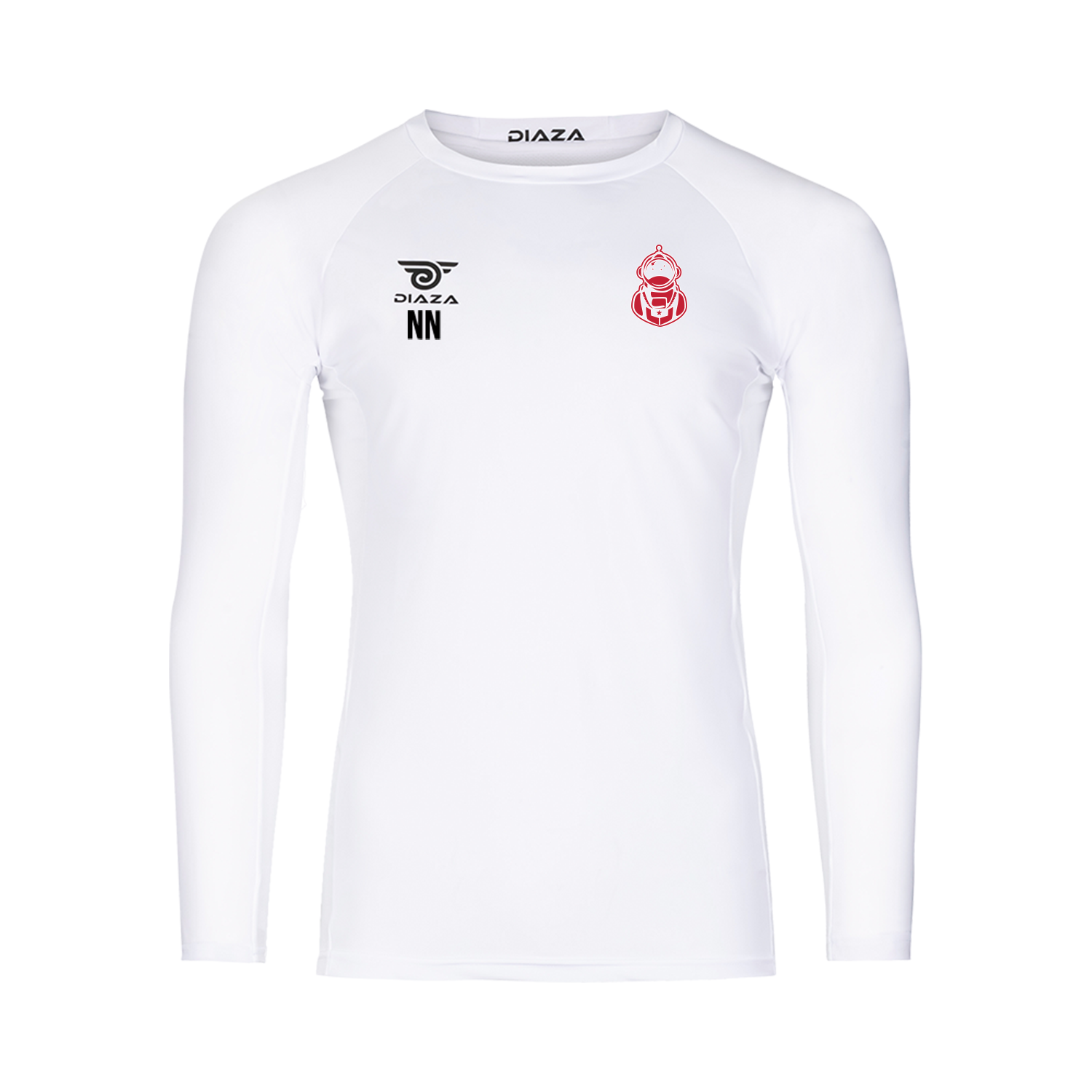 League City Legends Long Sleeve Compression Shirt - Moisture Wicking Athletic Top for Men & Women - Perfect for Workouts, Running & Sports Training (White)