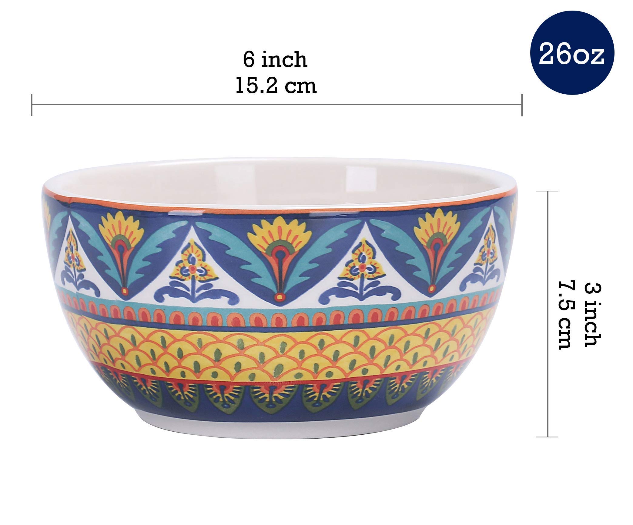 Bico Havana 12-Piece Ceramic Dinnerware Set - Service for 4, Includes 11