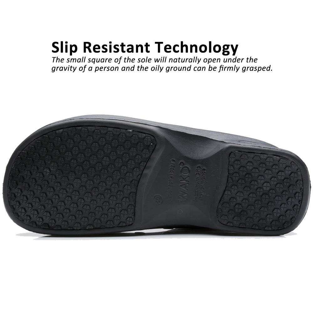 **Slip-Resistant Waterproof Chef Shoes for Men & Women - Comfortable Non-Slip Kitchen Clogs for Nurses, Restaurant Workers & Gardeners - Ideal for Cooking, Healthcare & Outdoor Use**