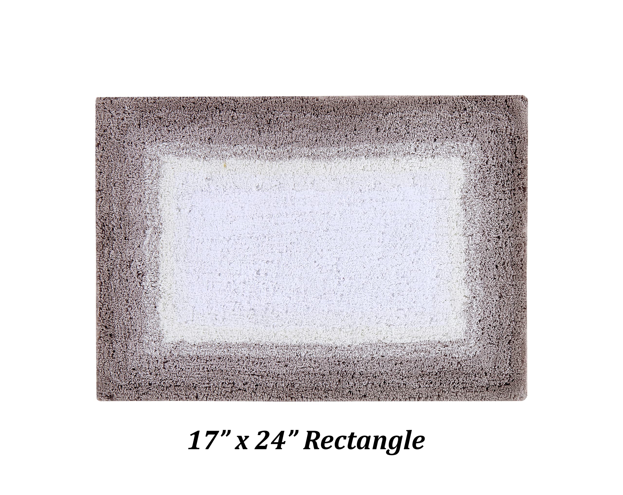 Better Trends 100% Cotton Torrent Collection Bath Mat Set - 2-Piece Tufted, Machine Washable Bathroom Rugs (17