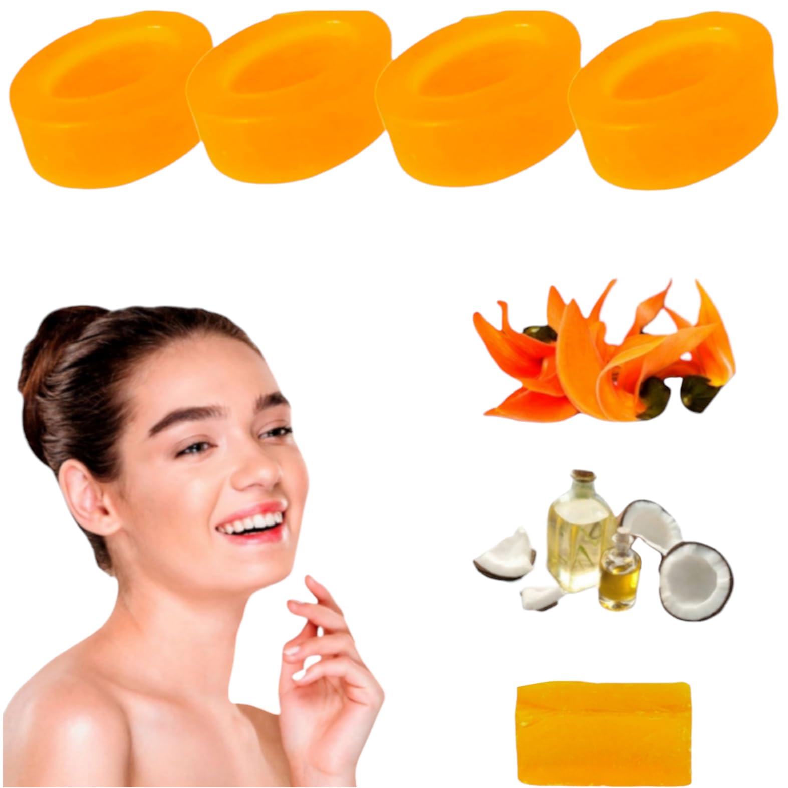 Palash Soap (550g) - Natural Herbal Soap for Skin Care & Cleansing | Perfect for Daily Use, Spa & Gift Sets