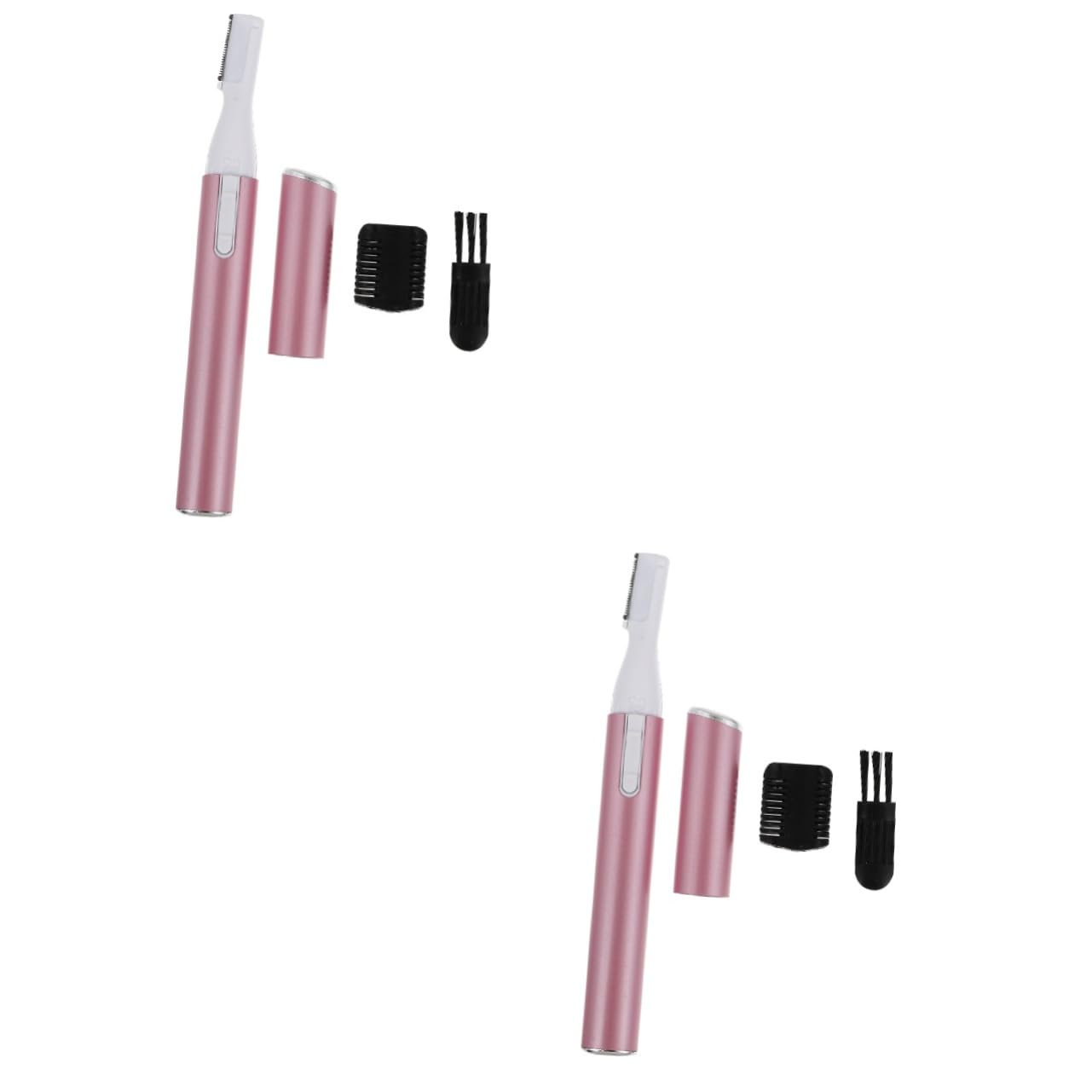 2 Pack Hemoton Electric Eyebrow Trimmer & Facial Hair Remover - Professional Precision Shaver for Men & Women - Painless Hair Removal Tool for Eyebrows, Upper Lip, Chin - Perfect for Travel & Home Grooming