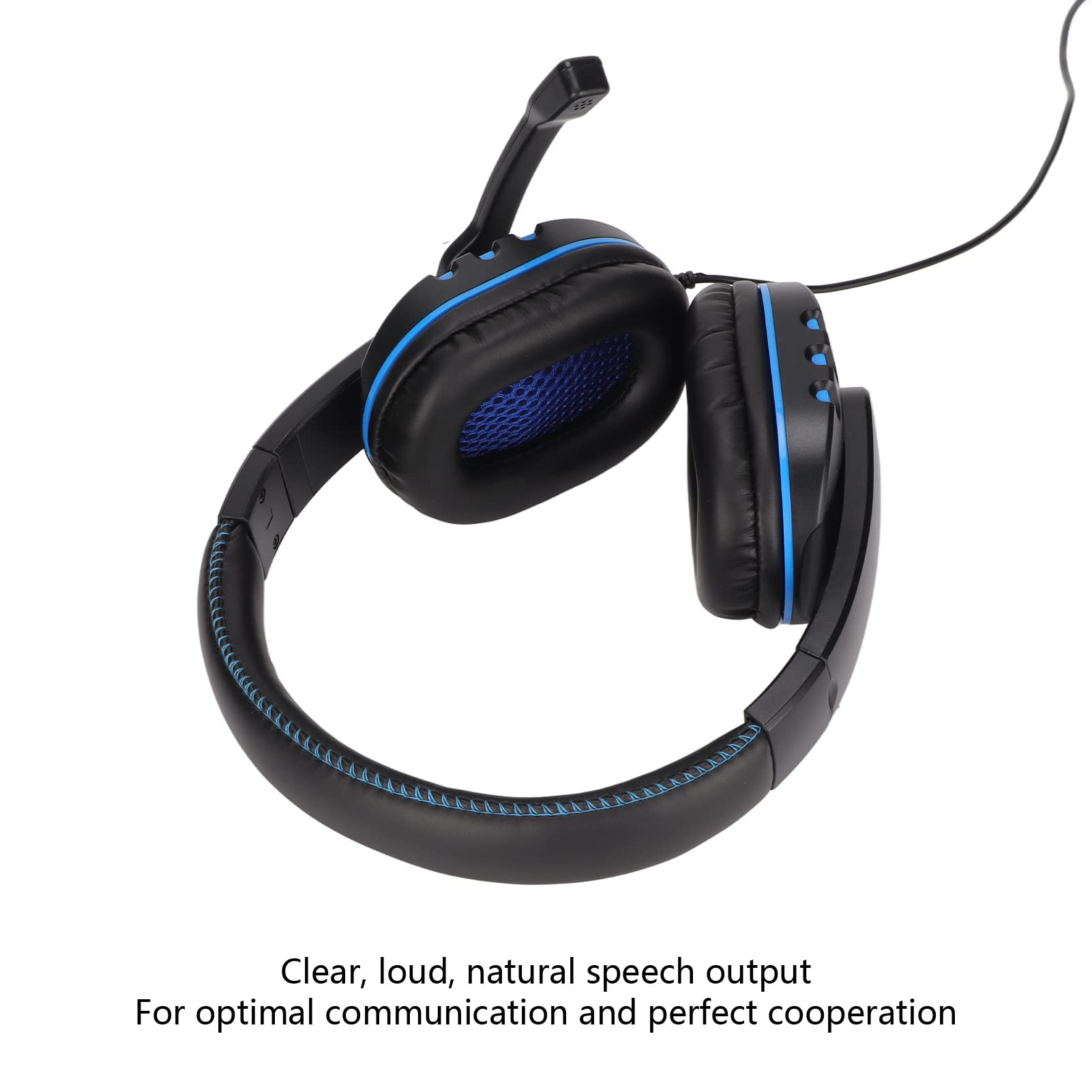 Hilitand Gaming Headset with Noise Canceling Mic - Over Ear Headphones with Stereo Bass Surround Sound, Soft Memory Earmuffs & 120° Adjustable Mic - 3.5mm Audio Jack for PS5, PC, Xbox - Perfect for Competitive Gaming & Online Chat