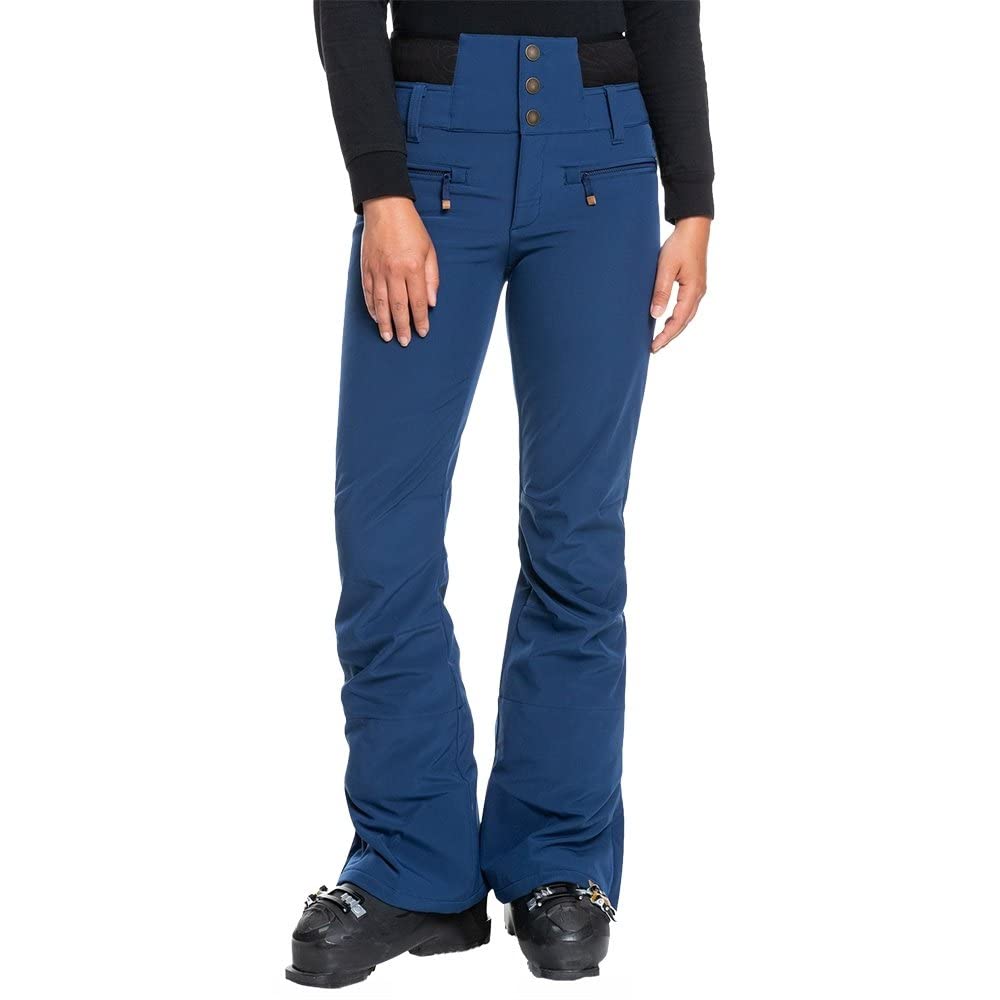 Roxy Women's Rising High Snow Pants - Waterproof Insulated Winter Ski Pants for Snowboarding & Cold Weather Activities
