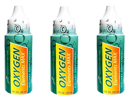 GHT Oxygen Elements Max Dietary Supplement - 1 Ounce (3 Bottles) | Boost Energy & Vitality | Perfect for Athletes & Active Lifestyles