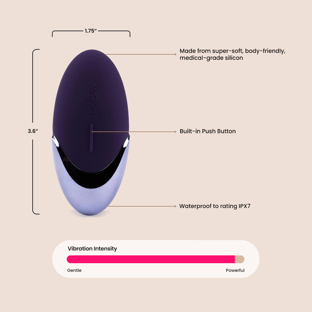 Satisfyer Lay on Purple Pleasure - Hands-Free Lay on Vibrator for Women | Clitoral Stimulation & G-Spot Massage | Perfect for Solo Play & Couples Intimacy