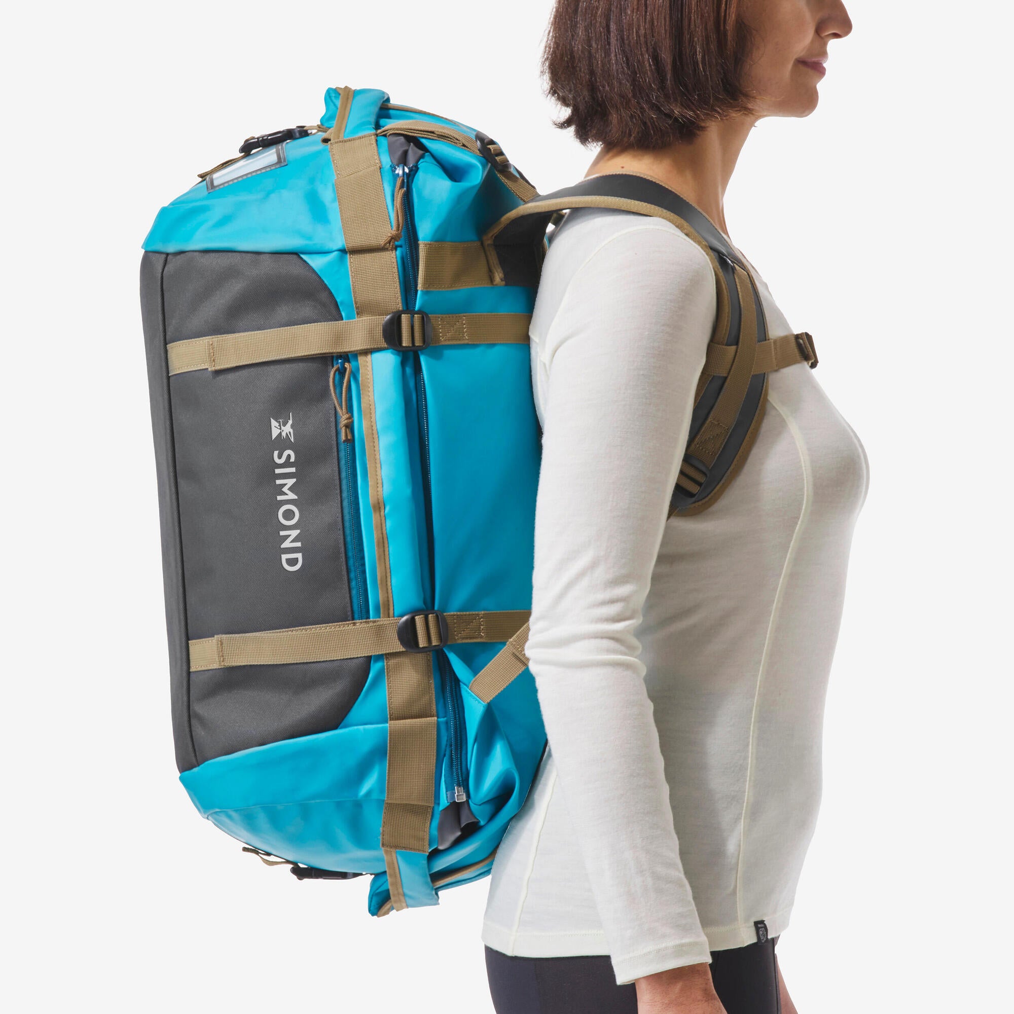 Simond 500 Extend 40-60L Waterproof Travel Duffel Bag for Camping, Hiking & Outdoor Adventures - Durable Gear Storage with Shoulder Straps