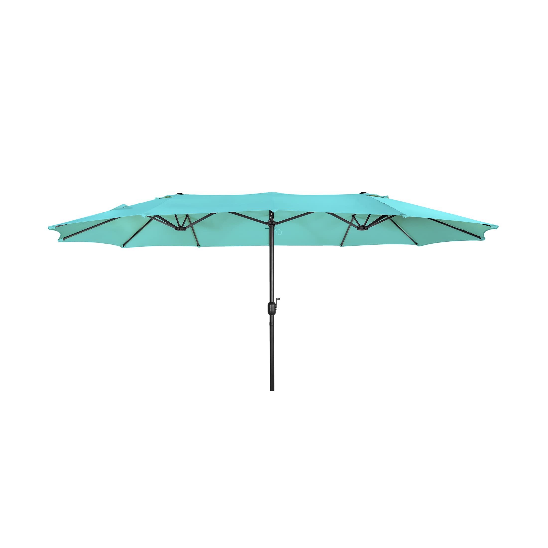 WO Home Furniture 15' x 9' Extra Large Patio Umbrella - Double Canopy Outdoor Sun Shade for Pool, Deck, Garden & Backyard