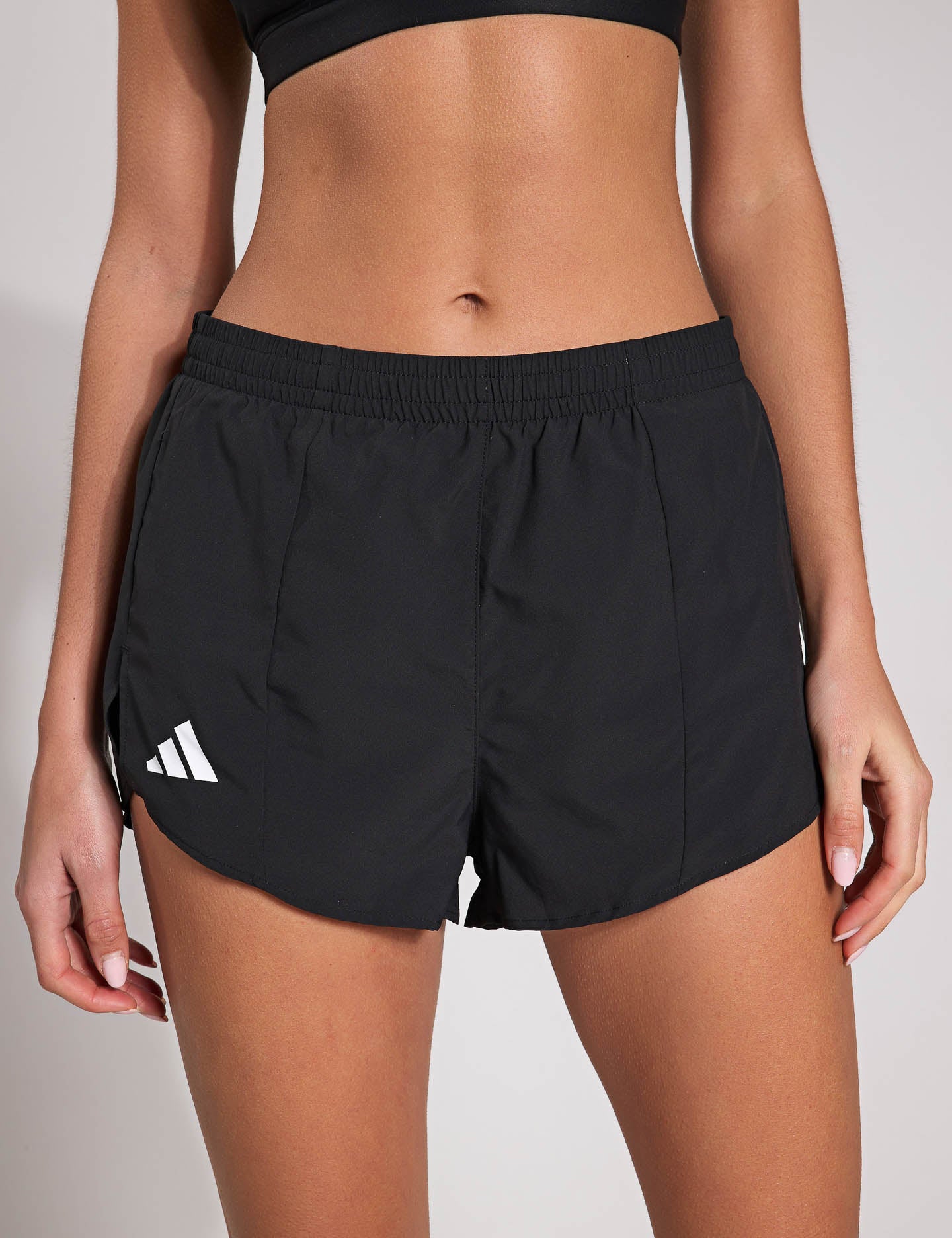 Adizero Essentials Running Shorts for Men & Women - Lightweight, Breathable & Quick-Dry - Perfect for Jogging, Gym Workouts & Marathon Training (Black)