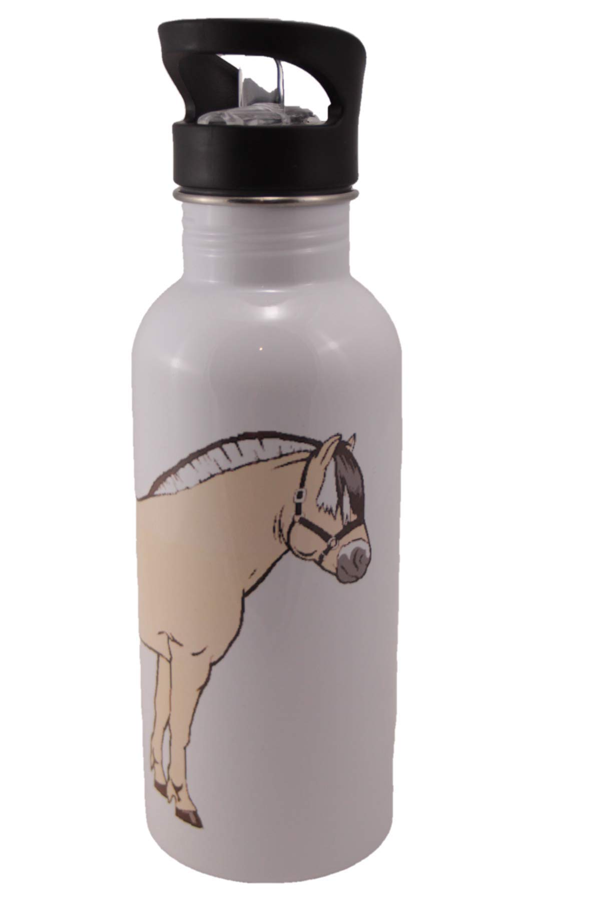 Norwegian Fjord Horse Aluminum Water Bottle - Insulated, BPA-Free, 24oz - Perfect for Hiking, Travel & Outdoor Adventures