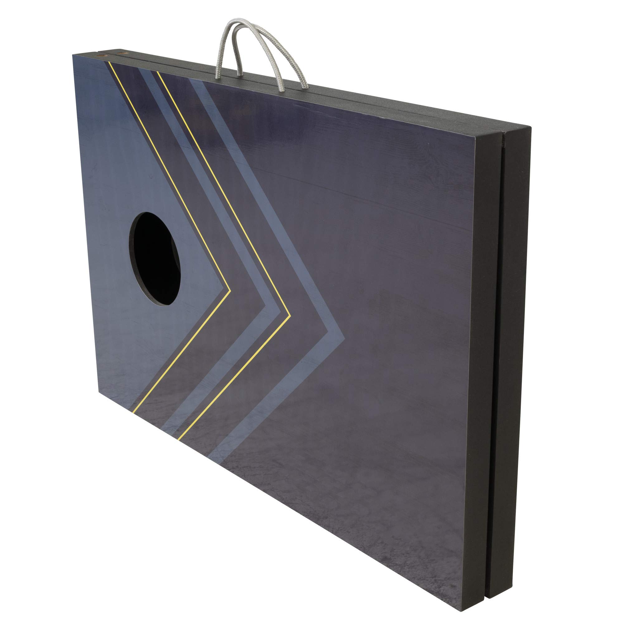 Premium Triumph Sports 2x3 Cornhole Game Set with LED Light Options - Includes 8 Bean Bags & Regulation Boards for Backyard, Tailgate Parties & Outdoor Fun