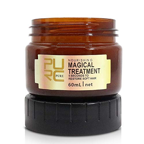 HZZYJ Magical Hair Treatment Mask - Professional Deep Conditioning for Dry, Damaged Hair - 5 Second Repair to Restore Softness, Prevent Breakage & Split Ends - Nourishes & Protects Hair Roots - 60ml - Perfect for Salon-Quality Treatment at Home, Travel & Daily Hair Care Routine