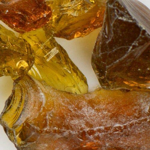 Premium American Crystal Amber Medium Landscape Glass - 25 Lbs for Garden Decor, Aquariums & Terrariums | Perfect for Landscaping, Vase Fillers & DIY Crafts