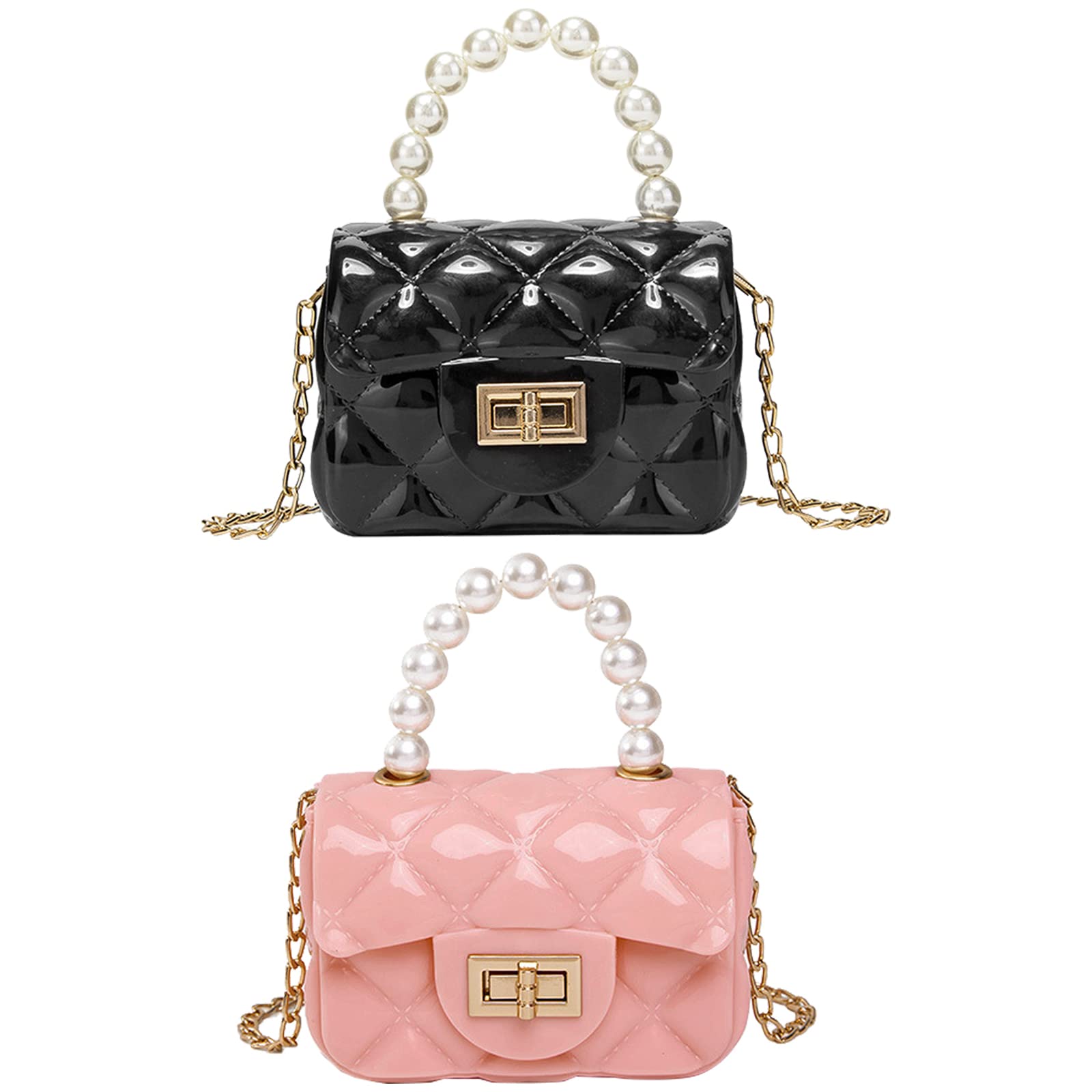 SOTOGO 2-Pack Cute Princess Crossbody Bags for Toddler Girls - Mini Shoulder Purse & Messenger Handbag for Kids | Perfect for School, Travel, and Birthday Gifts