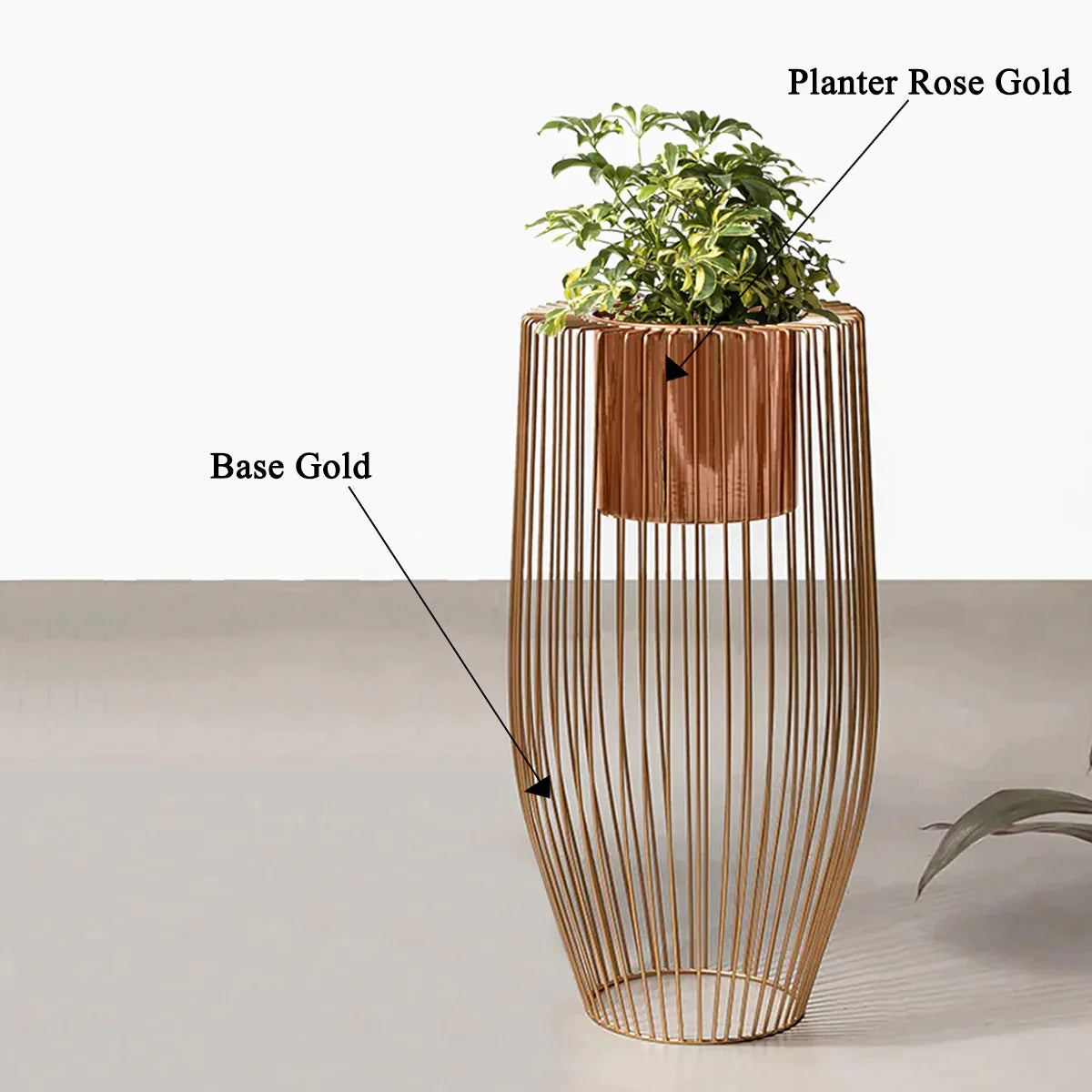 Euphoric Earth Small Rose Gold Planters – Stylish Indoor & Outdoor Flower Pots for Home Decor, Office, and Garden