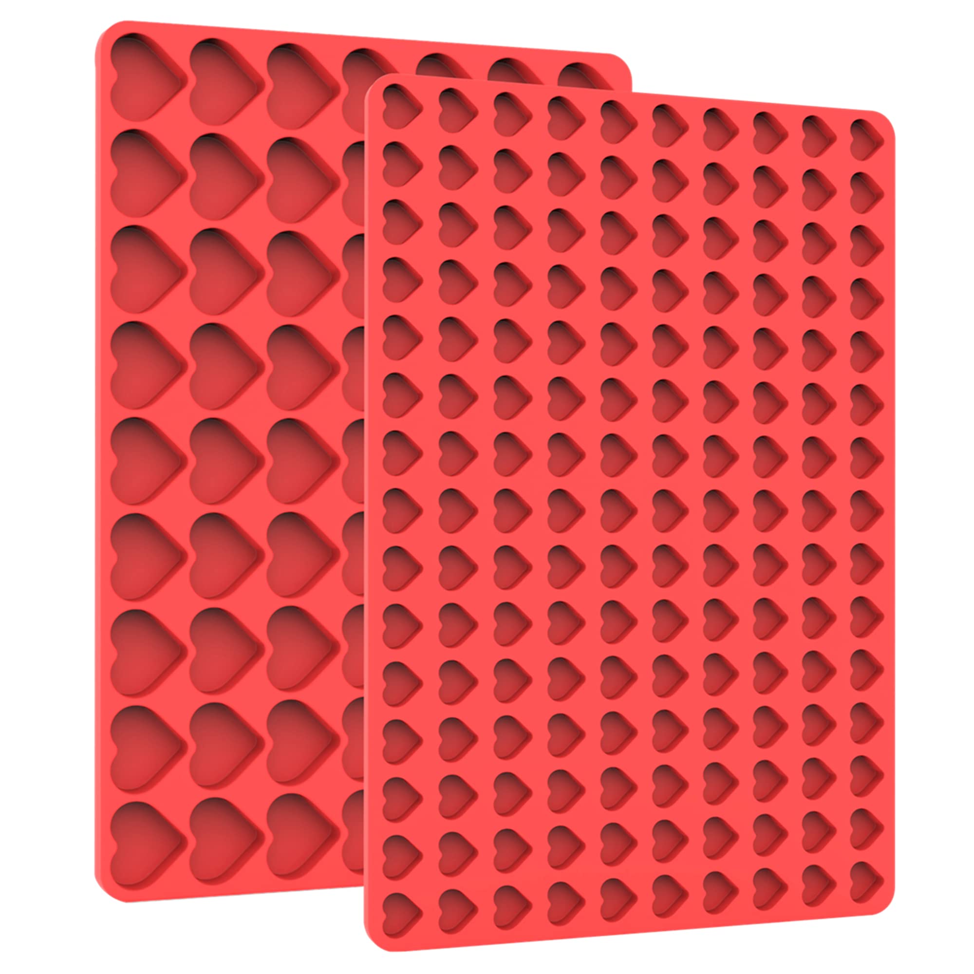 Heart-Shaped Silicone Candy Molds for Chocolate, Gummy, Ice Cubes - Mini Baking Molds for Homemade Treats, Cupcakes & Desserts - Perfect for Valentine's Day, Birthday Parties & DIY Crafts
