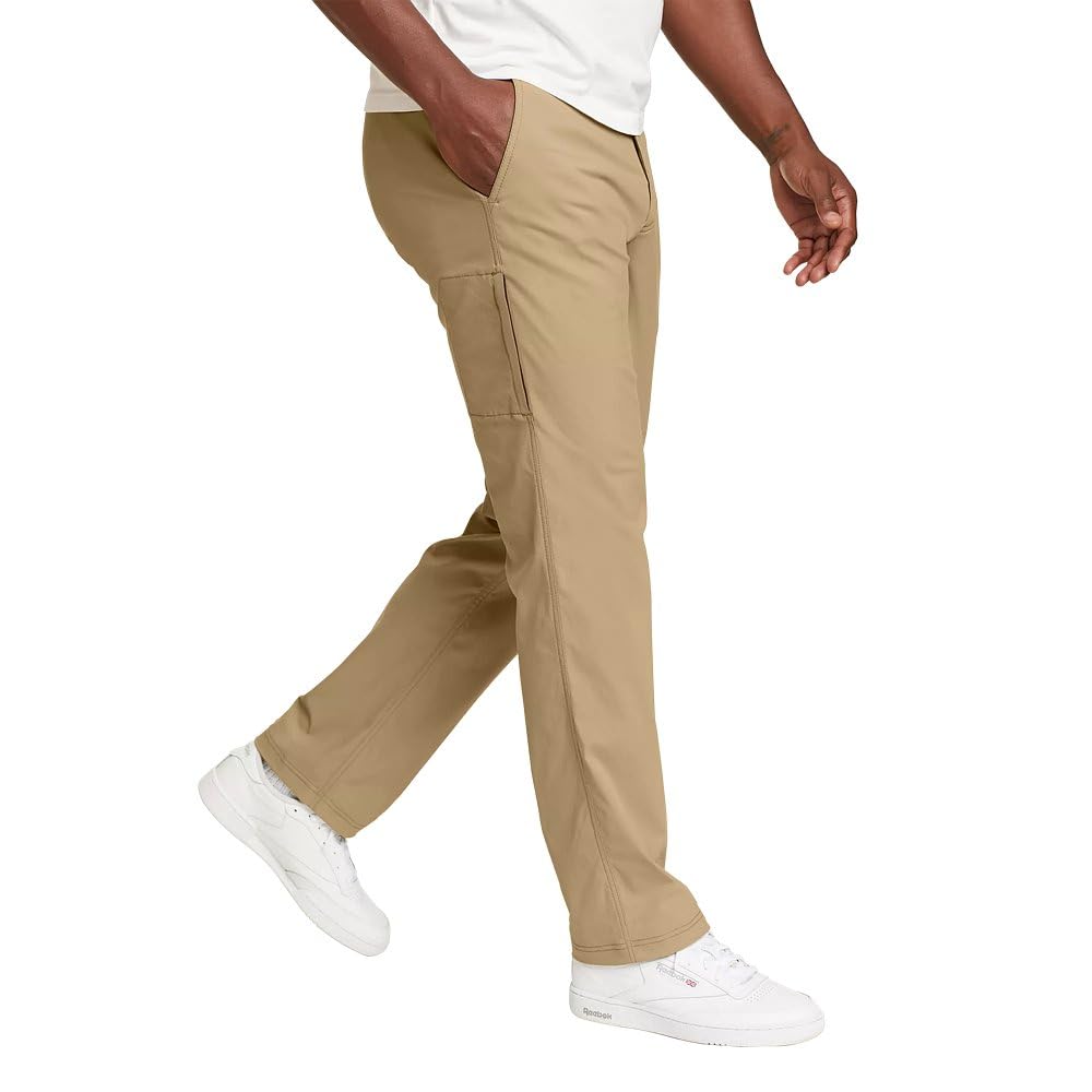 Eddie Bauer Men's Horizon Guide Chino Pants - Comfortable Stretch Travel & Outdoor Pants for Hiking, Work & Casual Wear
