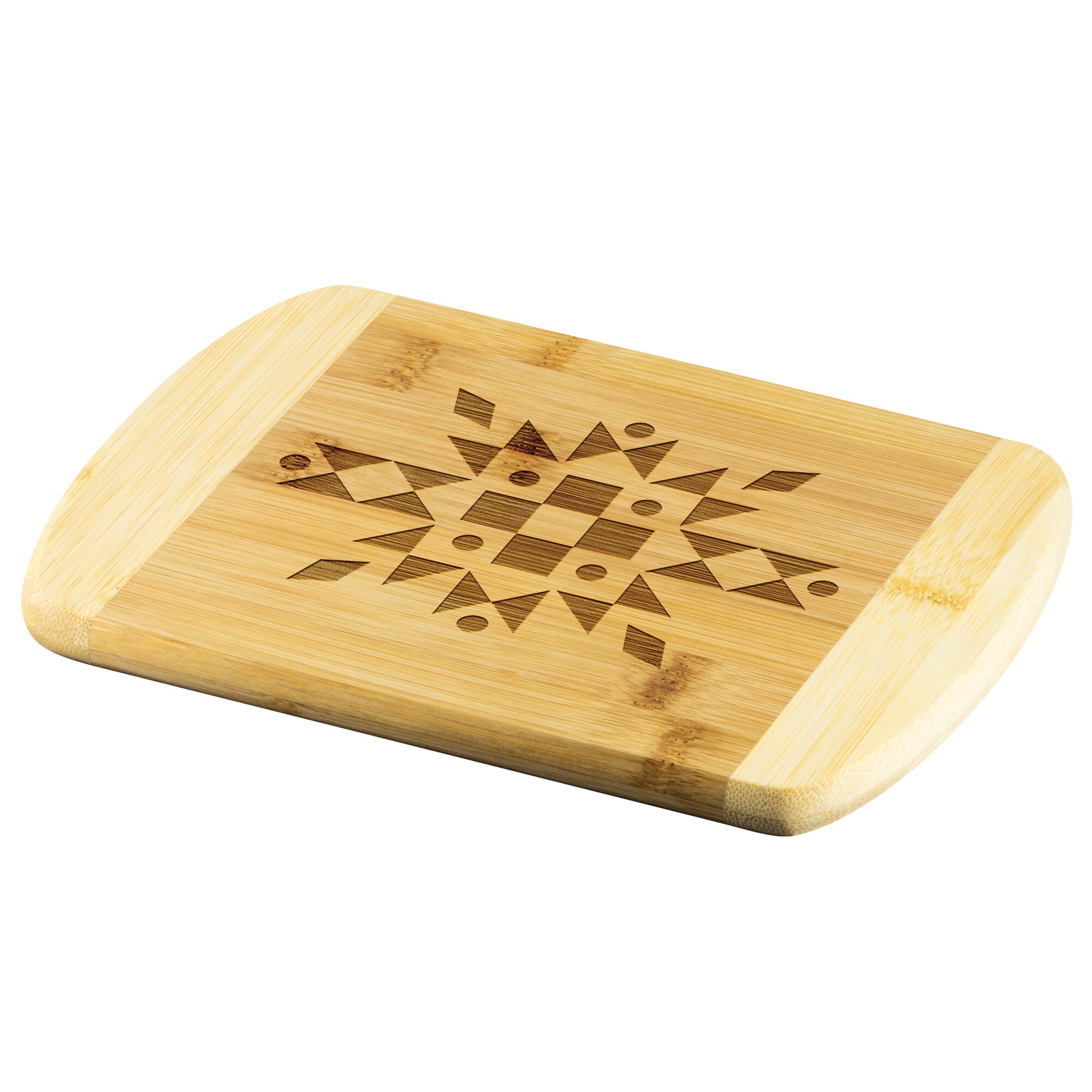 Premium Organic Bamboo Cutting Board with Southwestern Motif - Eco-Friendly Charcuterie Serving Tray for Cheese, Charcuterie & Entertaining - Perfect Housewarming Gift for Kitchen & Dining Use